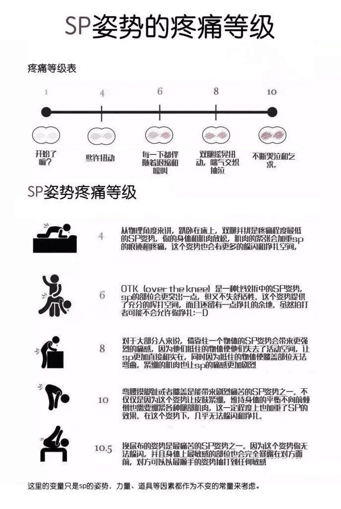 字母圈/SP教程/SP姿势的疼痛等级